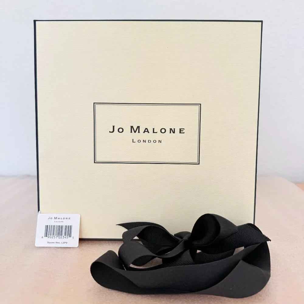 🎁 New 🎁 Jo Malone London Empty Gift Box With Ribbon, Large Size 8 x 8x 3.5